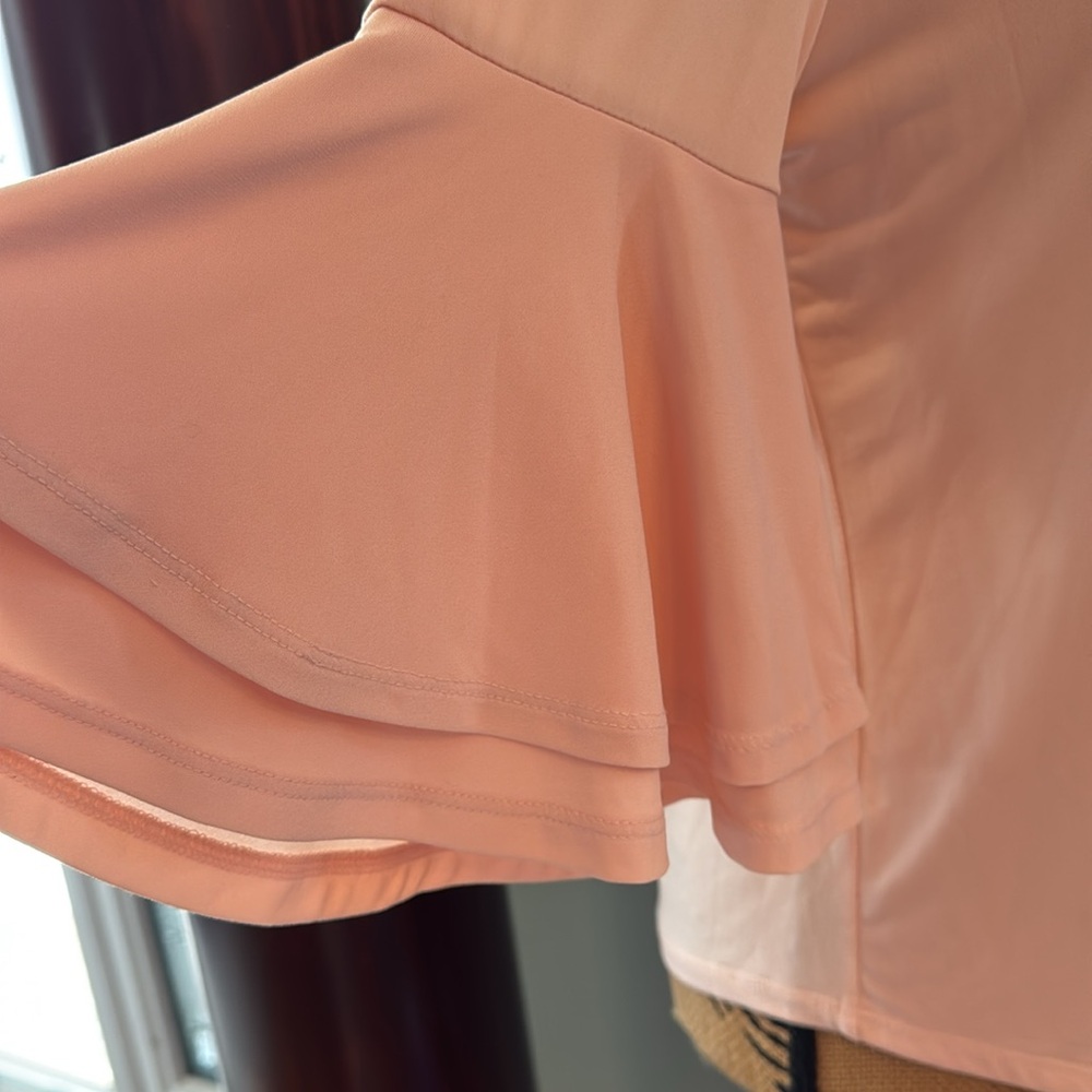 Grace Elements Peach Colored Top Size Medium - image 6